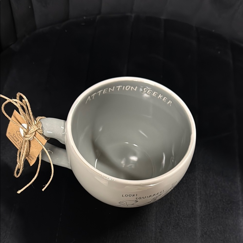 New Mud Pie Attention Seeker 17 oz Dog Mug and Tag set - Picture 4 of 8